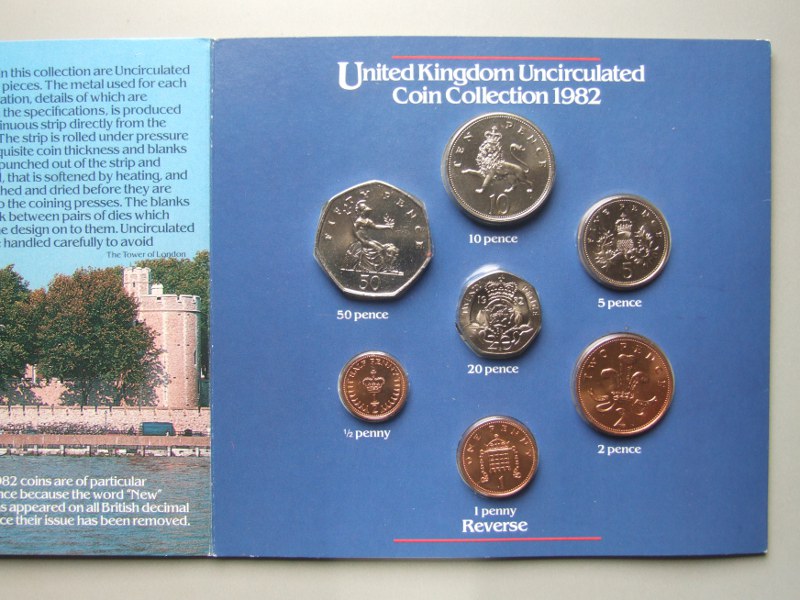 Details about   1982 United Kingdom Brilliant Uncirculated Coin set 7 Coins FREE SHIPPING * 