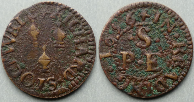 Reading, Richard Stockwell 1656 farthing token Reading, Richard Stockwell 1656 farthing token