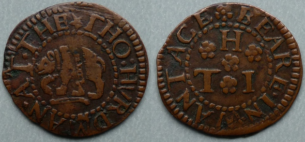 Wantage, Tho Hurdman AT THE BEARE farthing N240
