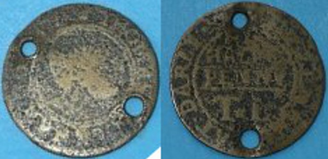 Derby, Thomas Lockhar 1668 halfpenny Derby, Thomas Lockhar 1668 halfpenny