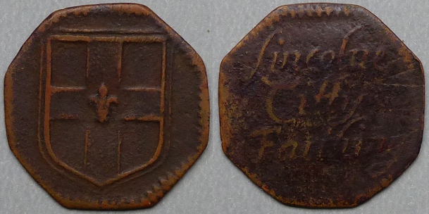 Lincoln, city issue farthing token