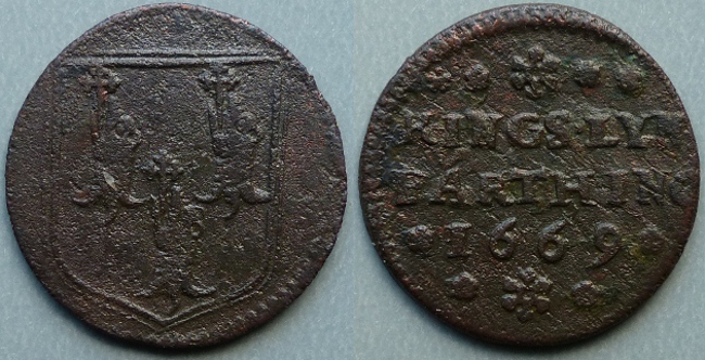 Lynn Regis (King's Lynn), town issue 1669 farthing N3070