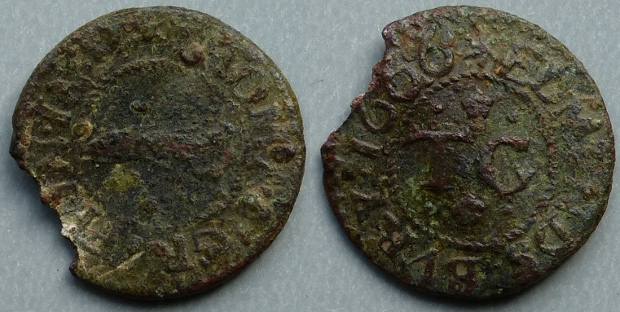 Bury St. Edmunds, Thomas Griffin 1666 farthing Bury St. Edmunds, Thomas Griffin 1666 farthing